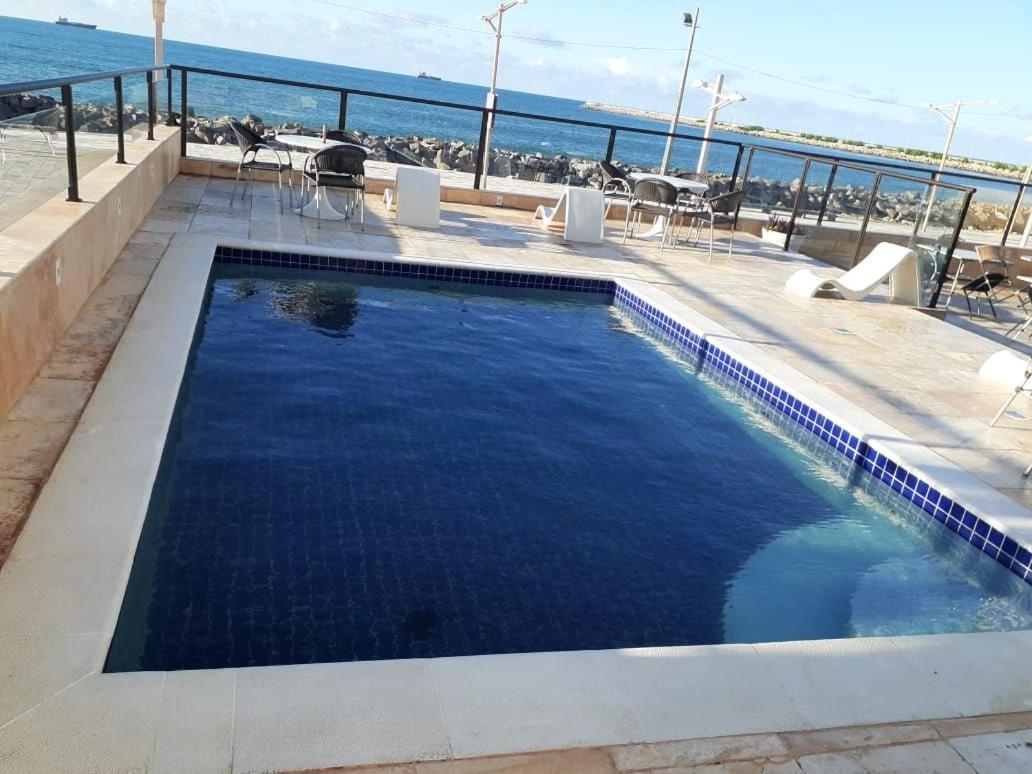 605 Flat Mobiliado Com Vista Lateral Mar Na Praia De Iracema Com Ventilador 포르탈레자 외부 사진